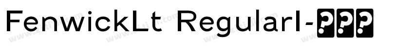 FenwickLt RegularI字体转换